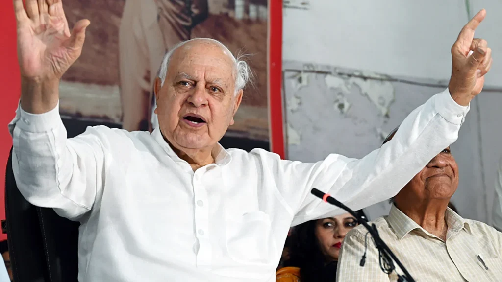 Farooq Abdullah, the president of the Jammu and Kashmir National Conference, has raised concerns over