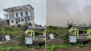 Nagaland Government Building Collapses Due To Landslide — Gone In Seconds
