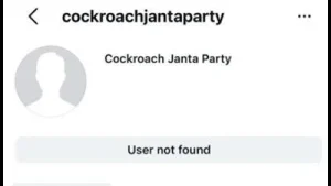 The Cockroach Janta Party’s (CJP) Instagram account faced a temporary block in India for approximately