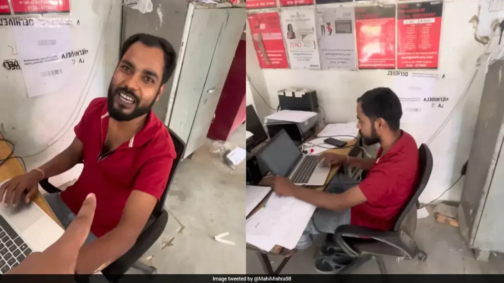 A woman's parcel was marked as cancelled even though the delivery agent allegedly did not call