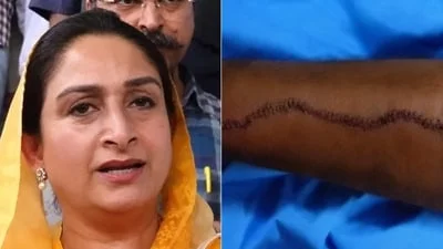 Shiromani Akali Dal (SAD) MP Harsimrat Kaur Badal on Sunday showed the weapon allegedly used