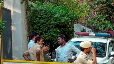 A seven-storey building under construction collapsed in Anjaiah Nagar, Madhapur, Hyderabad, on Saturday