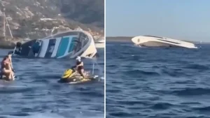 A luxury yacht, valued at several million dollars, sank in the Mediterranean Sea just four days