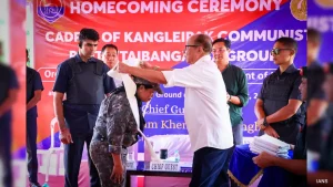 The government has announced its commitment to support the recent surrender of 46 militants from the KCP