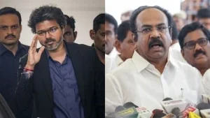 the DMK responded with the “lottery son-in-law” remark, news agency PTI reported While the Vijay-led