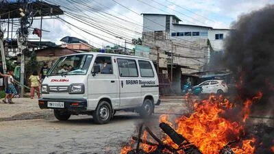 On Thursday, a protest rally in Imphal West turned violent, resulting in injuries to at least 10