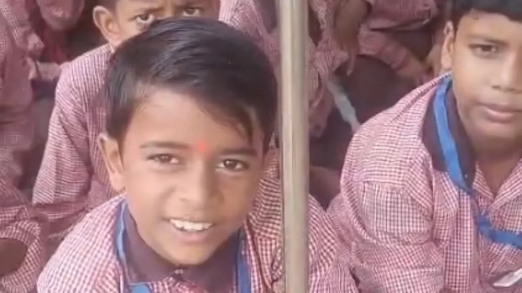 Gen Alpha students in Bhatpurwa Samuhi, a village along the Yamuna, staged a peaceful protest outside