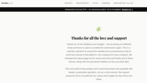 The website called “bribes.fyi”, a platform for anonymously reporting bribes users have been asked