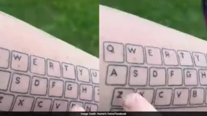 Jessica Fletcher tattooed a keyboard on her arm so her 11-year-old nonverbal autistic son