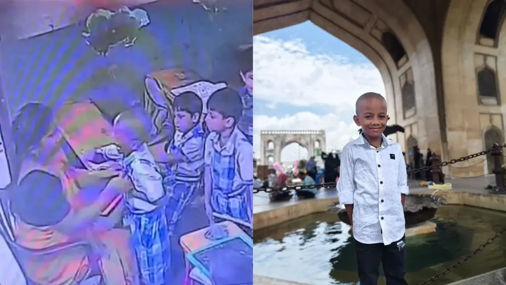 His family has alleged that he collapsed after being beaten by a teacher with a stick