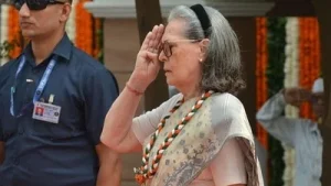 The complaint alleges that Gandhi, who was present among senior Congress leaders during the programme