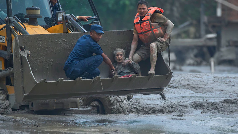 Her mud-covered clothes and the exhausted expression on her confronts speak volumes about