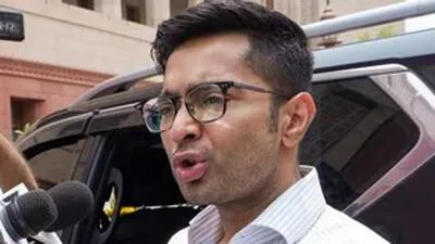 Chaos at Abhishek Banerjee's office as TMC billboard put up 'without nod' removed
