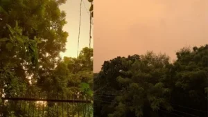 Residents of Delhi-NCR witnessed strangely yellow skies on Wednesday evening, with some comparing