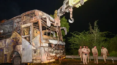 Greater Noida bus fire victims' son searches for father — 'Spoke to him at 10pm'