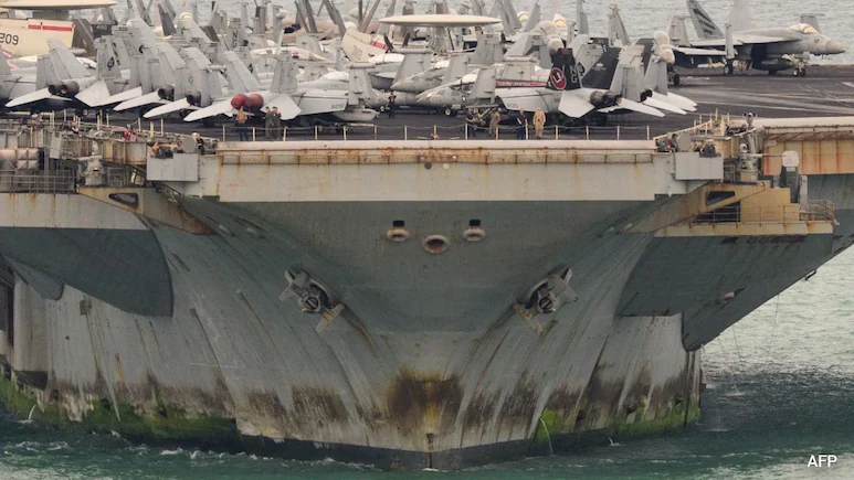 What 286 Days At Sea Did To USS Abraham Lincoln — Rust From Bow To Stern