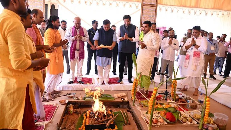 Assam Chief Minister Himanta Biswa Sarma officially inaugurated the Adani Power's 3,200 MW