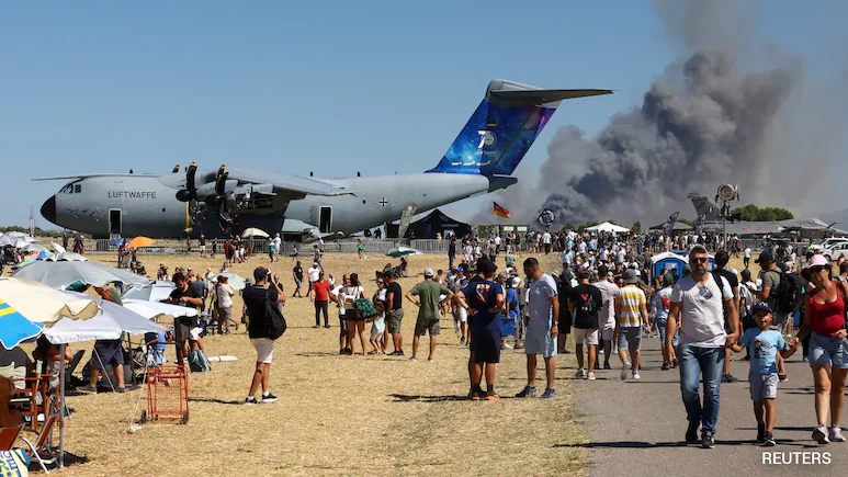 Greek F-4 Phantom Fighter Jet Crashes During Airshow Near Athens