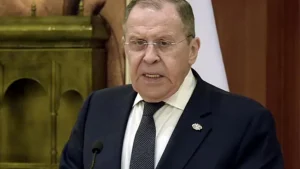 Germany "wants war again", the Russian foreign minister said in an interview published Sunday