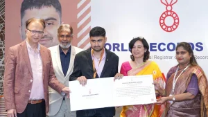 Yash Hemang Baxi, a 21-year-old student from Ahmedabad, has set a remarkable new world record