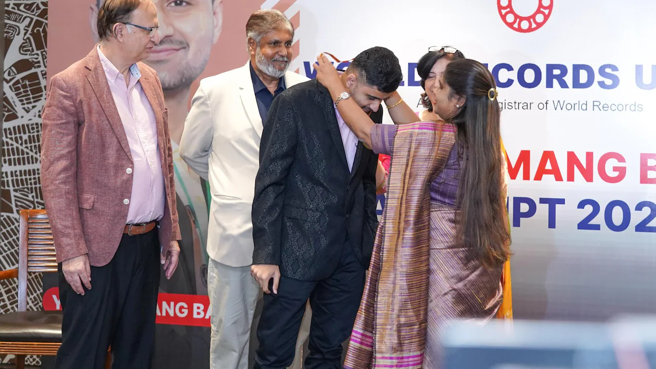 Yash Hemang Baxi, a 21-year-old student from Ahmedabad, has set a remarkable new world record
