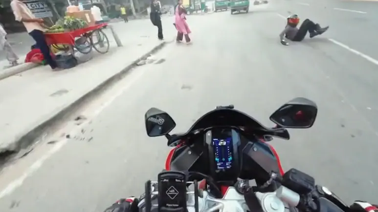 New Gurugram Hit-And-Run Video Emerges, Fellow Biker argues Car Was Tailgating