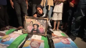 Maryam said she had lost her husband, Mahmoud Balaawi, and their three children, Hala, Maya