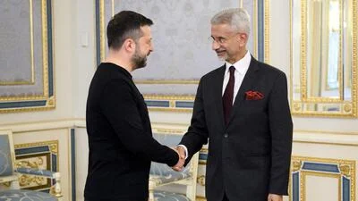 Jaishankar pointed to the death of an Indian national in an attack in Kyiv two days ago