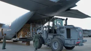 India dispatched two more aircraft with 21.5 tonnes of relief assistance for Nepal, including