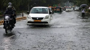 Heavy rainfall in Delhi on Saturday severely impacted traffic flow, particularly around key