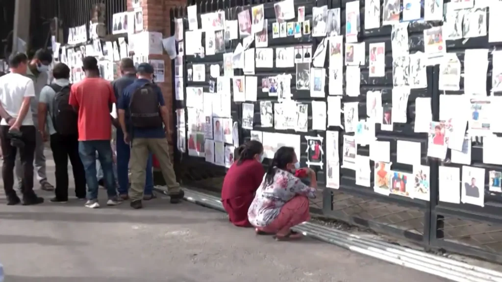 The stench of death has enveloped the area around Tribhuvan Hospital in Kathmandu