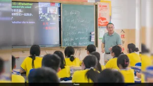 Currently, English is a core subject in China's basic education system, introduced in the third