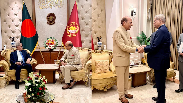 This is the first time that the Indian High Commissioner has met the President of Bangladesh