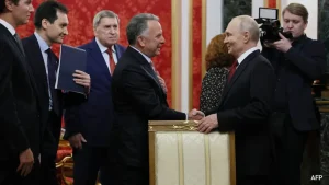 Russian President Vladimir Putin began talks with US envoys Jared Kushner and Steve Witkoff