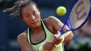 Paris Olympics gold medallist Zheng Qinwen won the last seven games of the match to surge