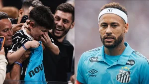Spectators in the Sao Paulo arena hurled insults and made gestures at the young Corinthians fan