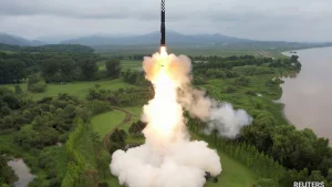 North Korea launched two short-range ballistic missiles into the sea on Sunday, according