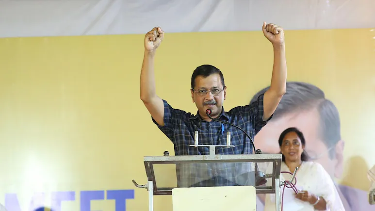 During this meeting, Arvind Kejriwal was re-elected as the party's national convener