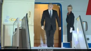 Russian President Vladimir Putin has landed in New Delhi to attend the BRICS summit