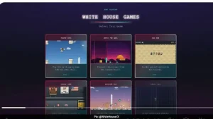 US President Donald Trump's White House on Thursday unveiled a website featuring classic arcade