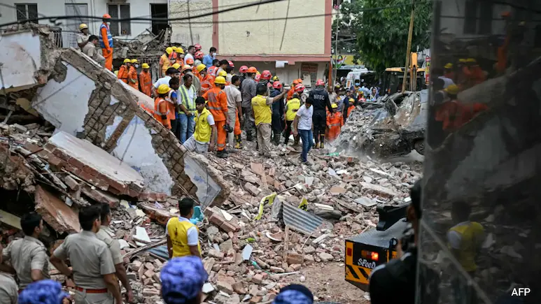 5 Officials Suspended, Court Orders High-Level Inquiry — Delhi PG Building Collapse