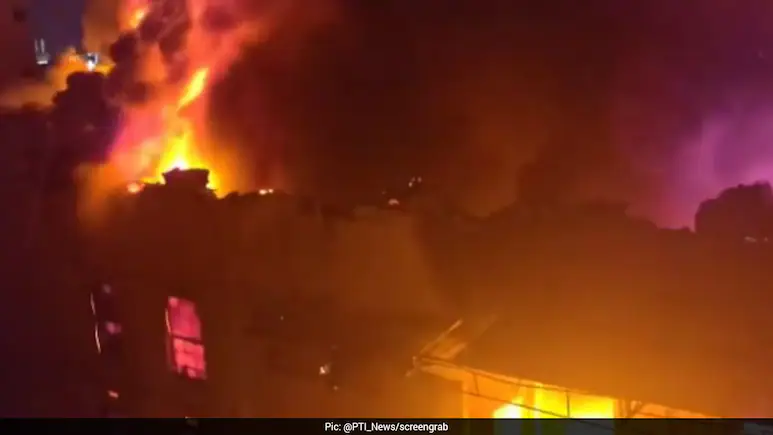 Fire Breaks Out At Old Central Theatre Near Madurai Meenakshi Temple
