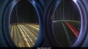 Astronaut Anil Menon has captured two remarkable star trail images that reveal different