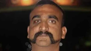 Group Captain Abhinandan Varthaman, recognized for his bravery in shooting down a Pakistani
