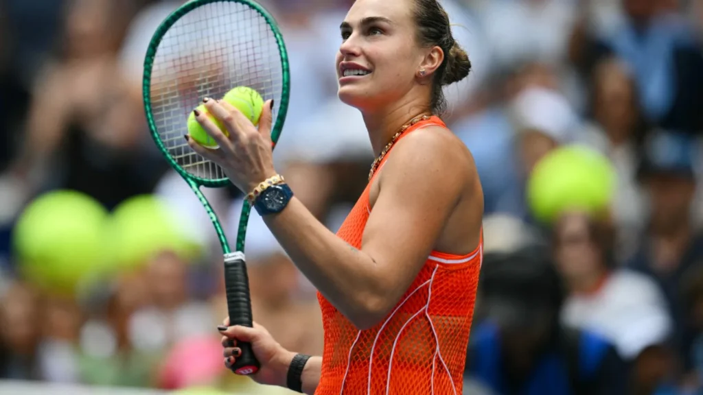 During her third-round match at the US Open, Aryna Sabalenka paused play to inform the umpire