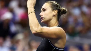 Top seed Aryna Sabalenka stayed on course for a third consecutive US Open crown on Thursday