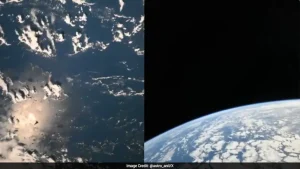 Astronaut Anil Menon has shared a video showing the space station appearing to change