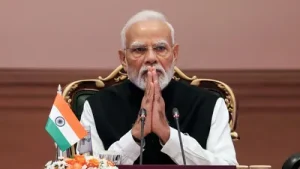 During the 18th Brics Summit held at Bharat Mandapam on Saturday, Prime Minister Narendra Modi