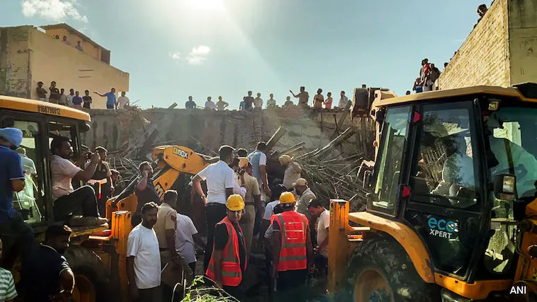 10 Injured After Under-Construction Building Collapse Near Ambala