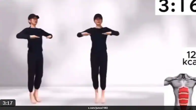 Similarly, a video from Japan is going massively viral which shows a 4-minute exercise that